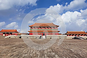 Replica of Forbidden City pavilion, Hengdian, China