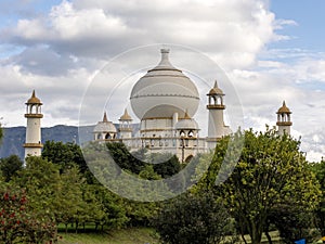 One Replica of the Indian Taj Mahal, in Jaime Duque Park, Tocancipa Biopark Wakata, Colombia photo