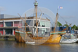 Replica of John Cabot`s ship Matthew