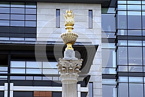 Replica of The Monument to the Great Fire of London, England