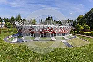 Replica of National Stadium in Warsaw, Miniature Park , Inwald, Poland