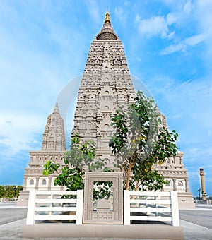 The replica place where Gautam Buddha attained enlightenment