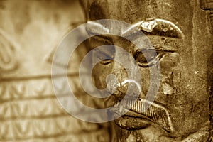 Replica of a terracotta warrior sculpture