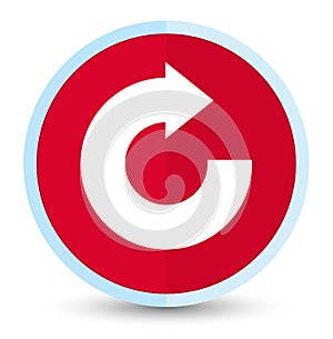 Reply arrow icon flat prime red round button