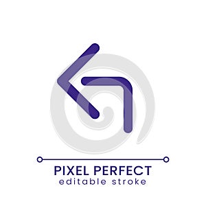 Reply arrow pixel perfect RGB color ui icon