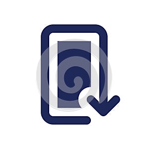 Reply black glyph ui icon