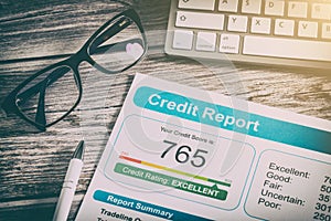 Report credit score banking borrowing application risk form