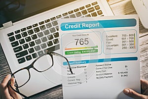 Report credit score banking borrowing application risk form