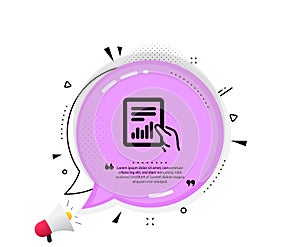 Report document icon. Analysis Chart. Vector