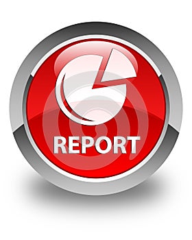 Report (graph icon) glossy red round button
