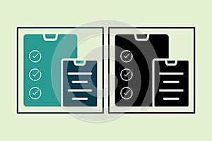 Report icon. icon related to UI elements. suitable for web site, app, user interfaces,element, printable etc. solid icon style.