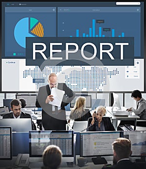 Report Research Resulting Information Graphic Concept photo