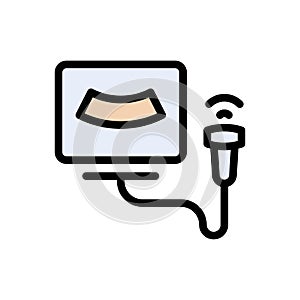 report vector color line icon