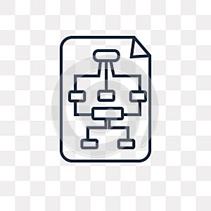 Report vector icon isolated on transparent background, linear Re