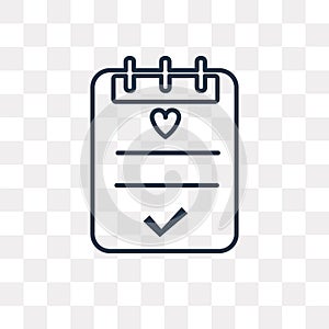 Report vector icon isolated on transparent background, linear Re