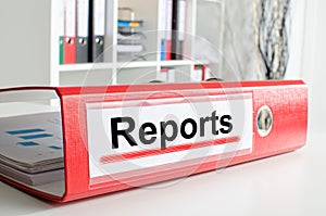 Reports wording on a binder