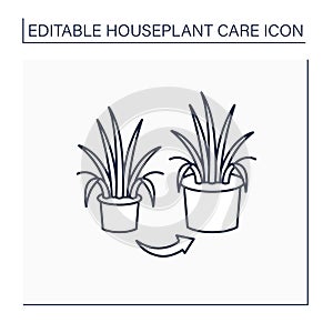 Repot line icon