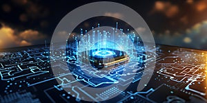 Representation of blockchain and big data . Cloud computing network internet storage