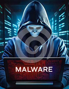 Representation of the concept of malware or spyware