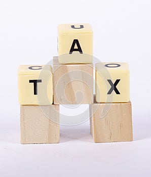 Representation of Tax word