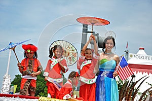 WASHINGTON, D.C. - JULY 4, 2017: representatives of Taiwan-participants of the 2017 National Independence Day Parade July 4, 2017