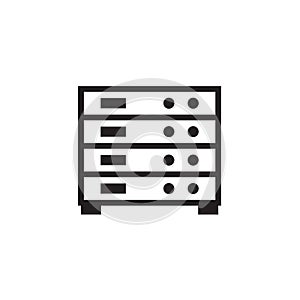Representing database server icon Vector illustration , EPS10