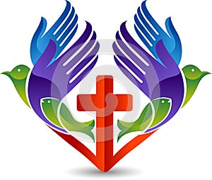 Represents christian love logo