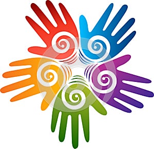 Represents star hands logo photo
