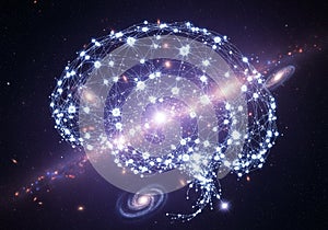 Represents the vastness and complexity of artificial intelligence