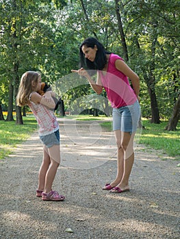 Reprimand in the park