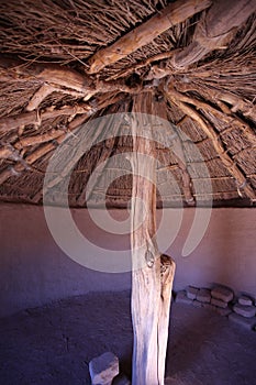 Details of houses at Aldea de Tulor, the ancient settlement in Antofagasta region, Chile photo
