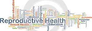 Reproductive health background concept