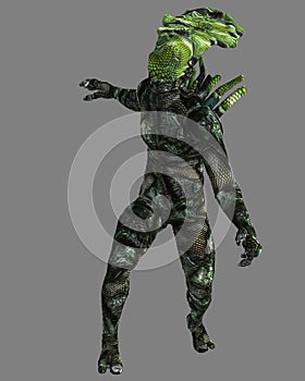 Reptilian Alien, 3D CG