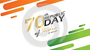 Republic Day of India background design banner or poster. 26 th January vector illustration