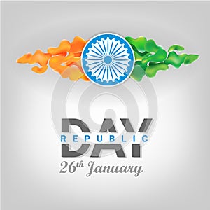 Republic Day of India vector concept illustration.