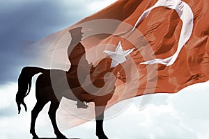 Republic day of Turkey or 29 ekim cumhuriyet bayrami background photo