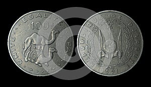Republic of Djibouti franc coin photo