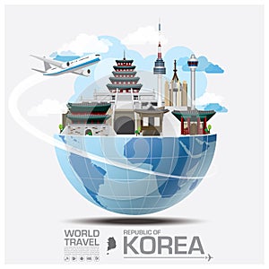 Republic Of Korea Landmark Global Travel And Journey Infographic