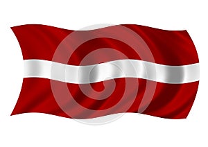 Republic of Latvia Flag