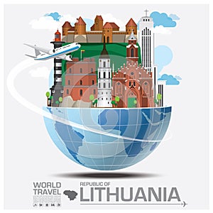 Republic Of Lithuania Landmark Global Travel And Journey Infographic