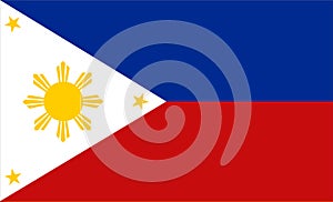 Republic of The Philippines flag .