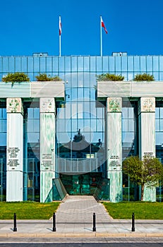 Republic of Poland Supreme Court building Sad Najwyzszy at Krasinskich Square in Old Town district of Warsaw in Poland