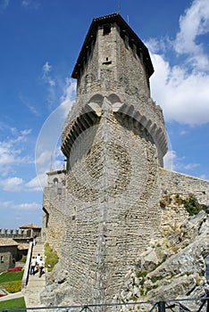 Republic of San Marino:  front view of the Guaita Tower