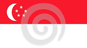 Republic of Singapore flag .