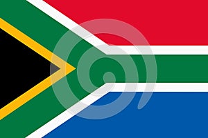 Republic of South Africa Flag background illustration large file red white green yellow black blue