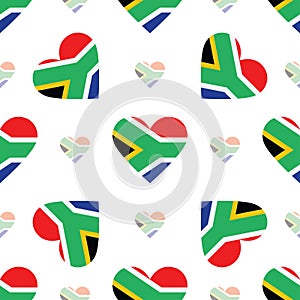 Republic of South Africa flag patriotic seamless.