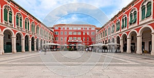 Republic Square in Split, Croatia.