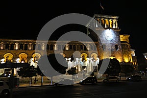 Republic Square in Yerevan. Headquarters of the Government of A
