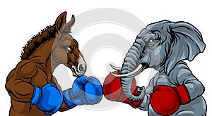 Republican Democrat Elephant Donkey Election