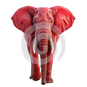 Republican red elephant isolated on white transparent, USA presidential election political party mascot